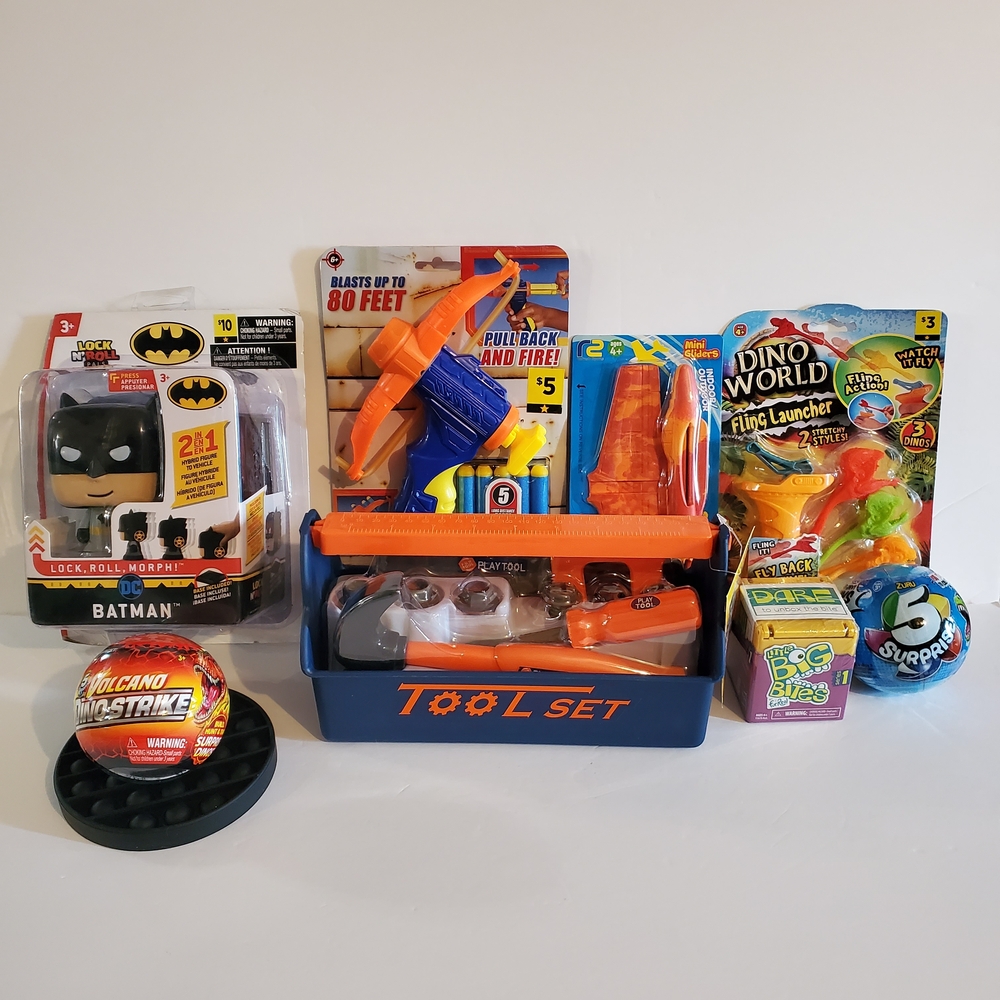 Boys Gift Bundle Batman Lock 'N Roll, Tool Set, and Much More!
